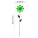 thumbnail image 3 of Adorno floral de hierro para jardín: inserto floral para exteriores con pétalos tridimensionales para la decoración de patios, macizos de flores y balcones., 3 of 6