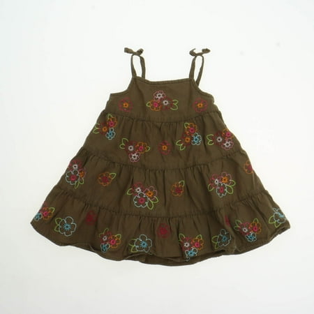 

Pre-owned Gymboee Girls Brown Sun Dress size: 6-12 Months