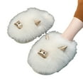 thumbnail image 4 of VerPetridure Women's House Slippers Fuzzy Memory Foam Slippers Fluffy Slippers Outdoor Indoor Warm Cozy Plush Bedroom Shoes Soft Flat Comfy Anti-Slip, 4 of 5