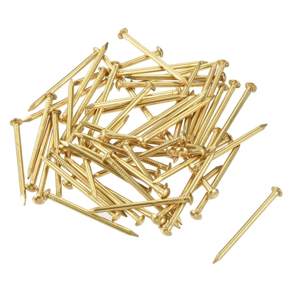 1.5mmx25mm(DxL) Tiny Nails Brass 60 Pack