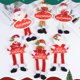thumbnail image 3 of Colgantes navideños de muñeco de Papá Noel para el hogar, árbol de Navidad, muñeco de nieve, patas largas, adornos de lista, suministros de decoración para fiestas de Año Nuevo, 3 of 4
