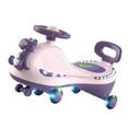 thumbnail image 3 of Jouet Voiture à Chevaucher Wiggle, Voiture à Balancement avec Roues à DEL Clignotantes, Sans Piles Engrenages Pédales, Utiliser Rotation Pivotement Aller Silencieux Musique Effet de Lumière Jouet à Chevaucher d'Extérieur pour 3 Ans et Plus, 3 of 8