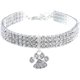 thumbnail image 1 of Collar ajustable para mascotas CHAO con diamantes colgante elástico forma de corazón, 1 of 4