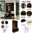 thumbnail image 7 of Castle Place Modern Black Storage Hall Tree, Black, 7 of 7