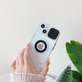 thumbnail image 6 of Candy Color Ring Holder Slide Lens Camera Cover Protection Clear Soft Compatible with iPhone Case (White,iPhone 14 Pro Max), 6 of 12