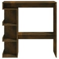 thumbnail image 3 of vidaXL Bar Table with Storage Rack Smoked Oak 100x50x101.5cm Engineered Wood, 3 of 4