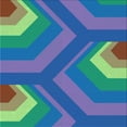 thumbnail image 1 of Ahgly Company Tapis d'Intérieur Lavable en Machine Carré Bleu Royal Transitionnel, 4 Pieds Carré, 1 of 7