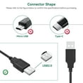 thumbnail image 3 of FITE ON 5V USB to USB Charging Cable Replacement for Stanley Fatmax Spotlight SL10LEDS SL10LEDSL TL450 TL600 SAT3S SS4LS; Zero Trace TL1KPZ TL1KPS BB24PS Flashlight Power Cord UL Listed, 3 of 6