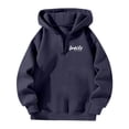 thumbnail image 3 of Bibifish Womens Zip Up Hoodies Athletic Letter Print Hooded Jackets Relaxed Fit Long Sleeve Casual Hooded Sweatshirts, 3 of 3