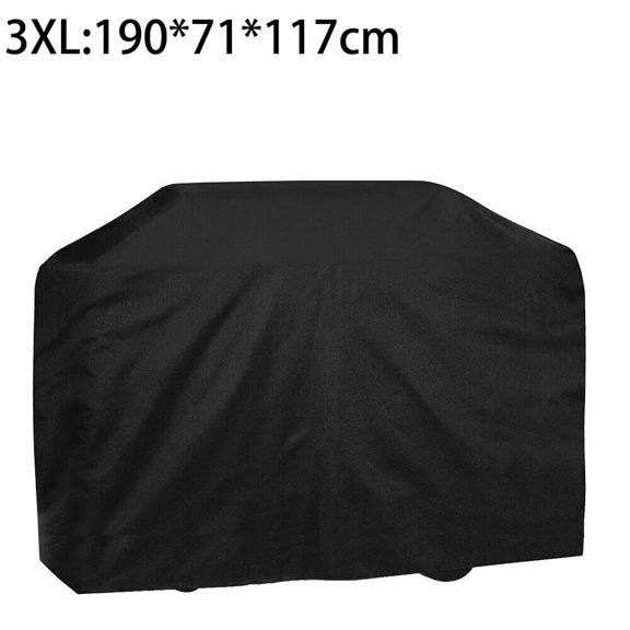 Dleadar Waterproof BBQ Grill Cover Barbeque Grill Black Garden Protector Heat resistance Heavy Duty Oxford Cloth Rain Gas Home Decor