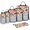 Multicolor 4, variant on Cute Cows Expandable Compression Packing Cubes, Farm Animal 6 Set Luggage Organizers Carry On Suitcase Storage Bags Travel Accessories