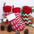 thumbnail image 7 of LONGRV Christmas Stockings, 3 Pack Christmas Stocking 16 Inches Large Cable Knitted Stocking Decorations for Family Holiday Xmas Party Decor (Red), 7 of 7