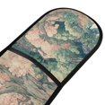 thumbnail image 4 of Yayeee Double Oven Mitt Kitchen Heat Resistant Baking 35" x7" Quilted Glove, Floral Forest Pattern, 4 of 6