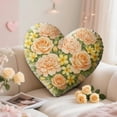 thumbnail image 1 of Cojines Decorativos Florales En Forma de Corazón: Un Toque Romántico de Decoración para El Hogar con Tela Suave para El Sofá o La Cama., 1 of 7