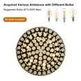 thumbnail image 6 of Living Room Lighting 20" Luxury Crystal Flush Mount Ceiling Light with Black Finish – Elegant 6-Light Chandelier for Living Room, Dining Room, or Bedroom (Bulb Not Included),Living Room Ceiling Light, 6 of 9