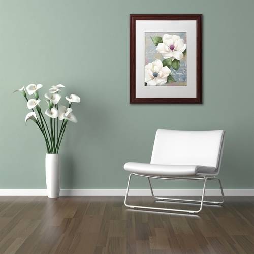 Trademark Fine Art "Southern Charms" Canvas Art by Color Bakery White Matte, Wood Frame
