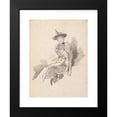 thumbnail image 2 of James Abbott McNeill Whistler 15x18 Black Modern Framed Museum Art Print Titled - The Winged Hat (1890), 2 of 5