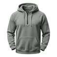 thumbnail image 2 of LYSMORA Men's Quarter Zip Hoodie Pullover, Raglan Long Sleeve with Sleeve Pocket Loose Casual Athletic Sweatshirt Tops, 2 of 6