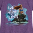 thumbnail image 3 of Disney - Part Of Your World - Toddler & Youth Girls Short Sleeve Graphic T-Shirt, 3 of 5