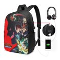 thumbnail image 2 of My Hero Academia You Are Next Laptop Backpack Daypack School Student Bookbag Satchel Rucksack Shoulders Travel Bag With USB Headphone Charging Port, 2 of 8
