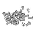 thumbnail image 2 of 30 Uds tornillo de cabeza de botón hexagonal A2 acero inoxidable M10x1.5 juego de roscas gruesas KitM10x20 VoborMX herramienta, 2 of 8