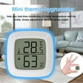 thumbnail image 4 of TFixol Compact White ABS Digital Thermo-Hygrometer with Magnet, Celsius/Fahrenheit Switchable, CR2032 Battery Included, 4 of 6