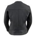 thumbnail image 4 of Milwaukee Leather MLL2552 Women's Premium Black Leather Motorcycle Rider Jacket w/ Cool-Tec Leather Treatement 3X-Large, 4 of 9