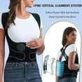 thumbnail image 4 of Back Brace Posture Corrector for Women and Men with Spine Vertical Alignment System, Lower Back Pain Relief, Back Straighter Instant Posture Corrector - Scoliosis 【Small】, 4 of 7