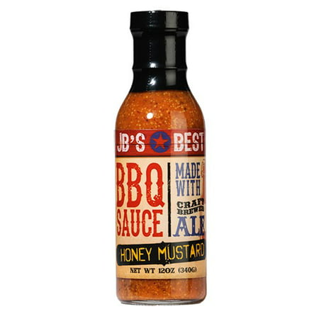 JB's Best All Natural Beer-Infused BBQ Sauce - Honey Mustard (1.408