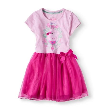 Short Sleeve Tutu Dress (Little Girls) (Best Dress For Short Fat Girl)