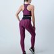 thumbnail image 3 of Gibobby Conjunto de entrenamiento para mujer Pantalones deportivos para mujer Leggings de fitness Traje deportivo elástico(Rosa caliente,G), 3 of 4