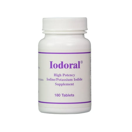 OPTIMOX Iodoral High Potency Iodine Potassium Iodide Thyroid Support Supplement, 180 (Iodoral 180 Best Price)