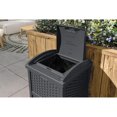 thumbnail image 5 of Cache-poubelle en résine tressée Suncast – Résine tout temps, patio/terrasse extérieur – Cyberspace, 5 of 5