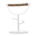 thumbnail image 1 of Weiweiguan 1Pc Bird Perch Parrot Training Stand Bird Grinding Perch Chewing Wood Rod with Plastic Base, 1 of 6
