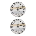 thumbnail image 6 of unbranded 2pcs Wall Clock for Bedroom-.84 inch Outdoor Clocks for Patio Living Room Decor Wall Clocks Operated Non Ticking, 6 of 8