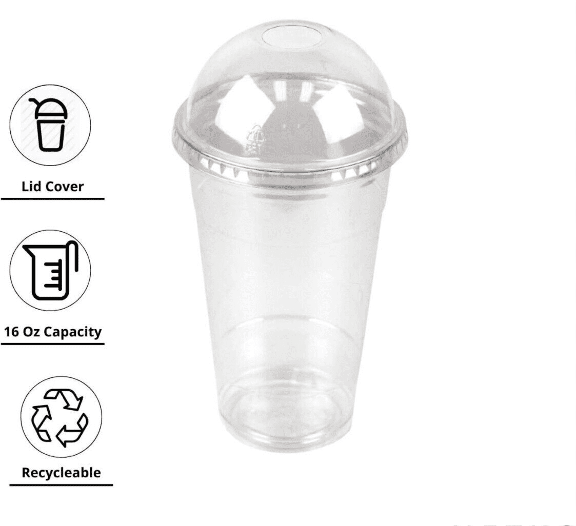 16 oz. Libby Cup with plastic dual openings Lid