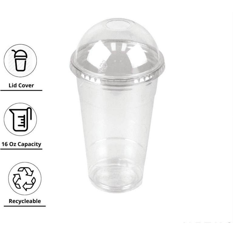 16/20/24 oz Clear Dome Plastic Drink Lids – Hot Cup Factory