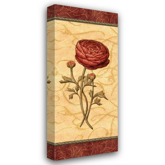 Charlene Audrey 10x18 Gallery Wrapped Canvas Wall Art Titled - Red Passion Renonculus