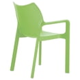 thumbnail image 2 of Compamia Diva Chaise d'Extérieur en Résine pour Salle à Manger de Patio avec Accoudoirs, Vert Tropical, 2 of 13