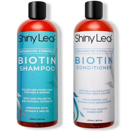 Biotin Shampoo and Conditioner for Hair Growth, Hair Loss Treatment for Men and Women, Sulfate Free, 16 oz.