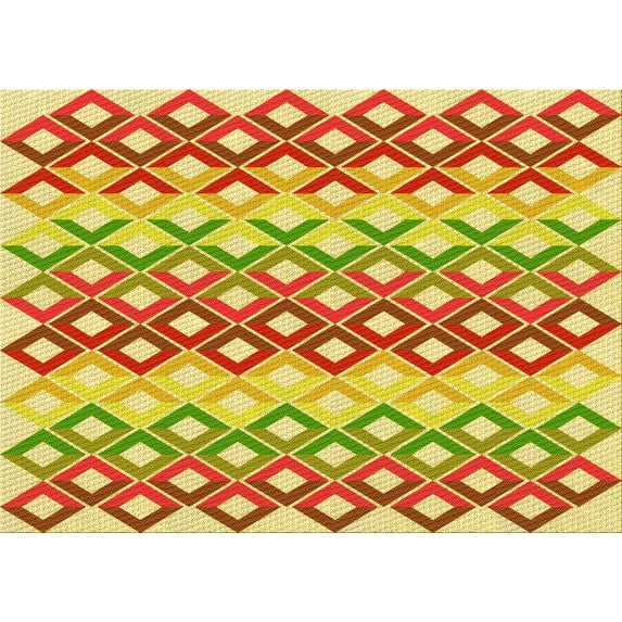 Ahgly Company Indoor Rectangle Patterned Mahogany Brown Area Rugs, 2' x 4'