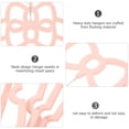 thumbnail image 3 of HAMPPLIES 10Ud Cintres De Ropa Para Closet Rosas Con Lazo Y Material Y Duradero, 3 of 7