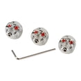 thumbnail image 2 of Pieza de repuesto para guitarra eléctrica, 3 piezas, perillas de calavera para bajo eléctrico, cabezal de calavera para guitarra eléctrica, diseñado para profesionales, 2 of 9