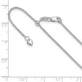 thumbnail image 6 of 14K White Gold Spiga Wheat Chain Styles Necklace Adjustable 1.4 mm 30 inch, 6 of 6