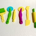 thumbnail image 3 of MLINS Assorted Color Plasticine Tools Set for Kids Creative Play with Strong Durable Plastic 6 Pcs, 3 of 8