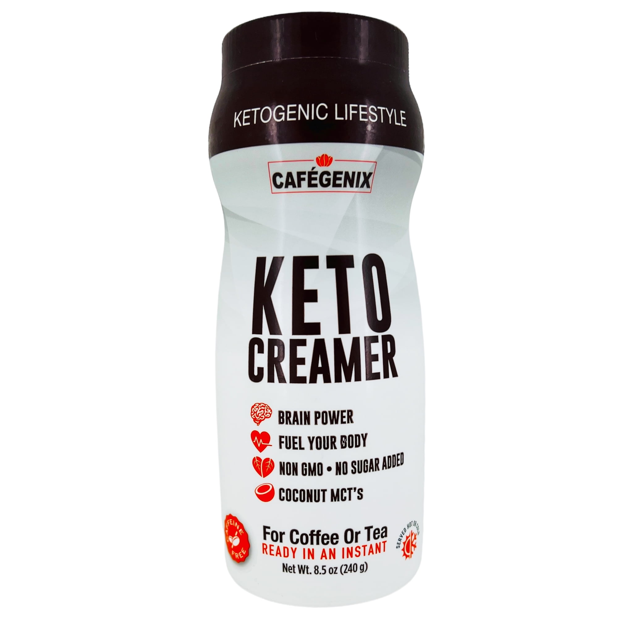 Cafegenix Keto Non GMO Low Carb Coffee Creamer, 8.5 oz
