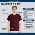 thumbnail image 4 of Hanes Unisex EcoSmart Short Sleeve T-Shirt Classic Crewneck Tees (Smoke Grey, 5XL), 4 of 8