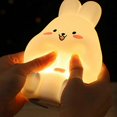 thumbnail image 5 of Lovely Rabbits Silicone Night Light Personalized Timerable Desk Night Light for Kids Children Adult Room, 5 of 5