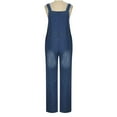 thumbnail image 5 of IROINNID Sleeveless Jumpsuit For Women Full-Length Summer Fashion Casual Ripped Denim Overalls Jumpsuit, 5 of 9