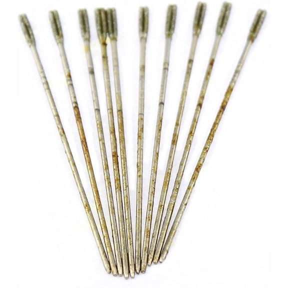 JINGLING 1.6 mm Diamond Lapidary Drill Hole Solid Bits for Jewelry Pack of 20Pcs